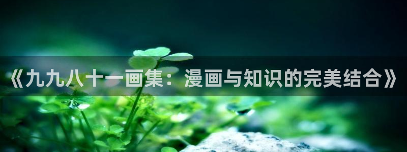虫虫漫画解说：《九九八十一画集：漫画与知识的完美结合》